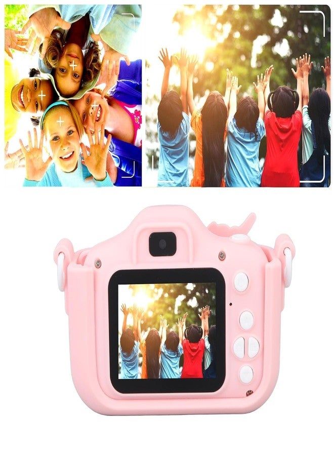 Brighterbee Kids Selfie Camera, Auto Multi Functional Digital Camera Toy Cute Shell Rechargeable 2.0 Inch IPS Screen 1080P Dual Lens for Outdoor - Image 4